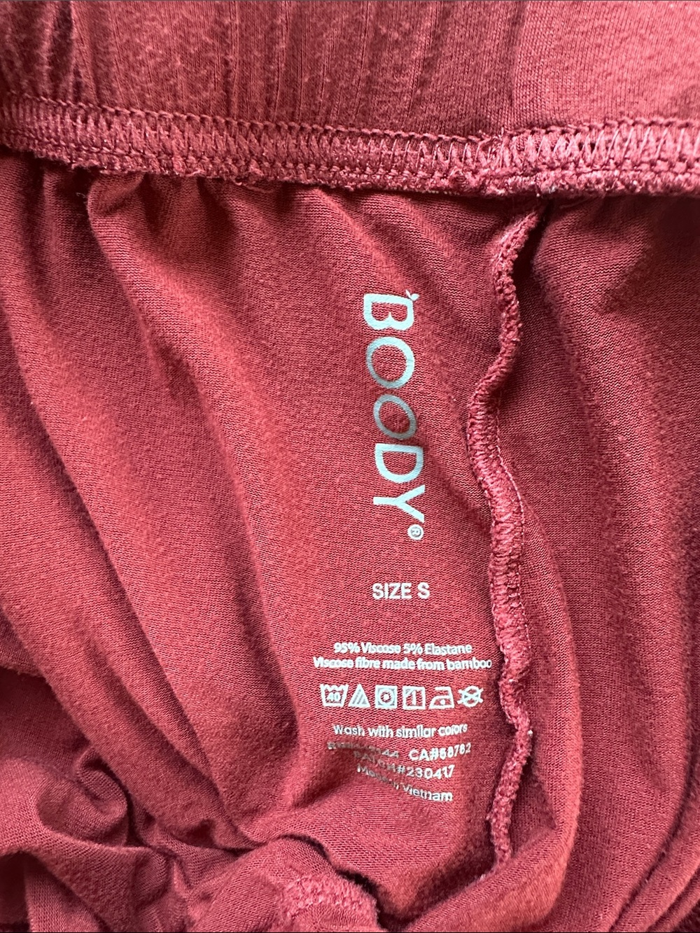 BOODY Maroon Drawstring Loungers - Picture 2 of 3